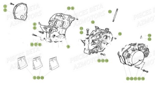 Carter AZMOTORS Pieces Beta 50 RR RACING - 2018