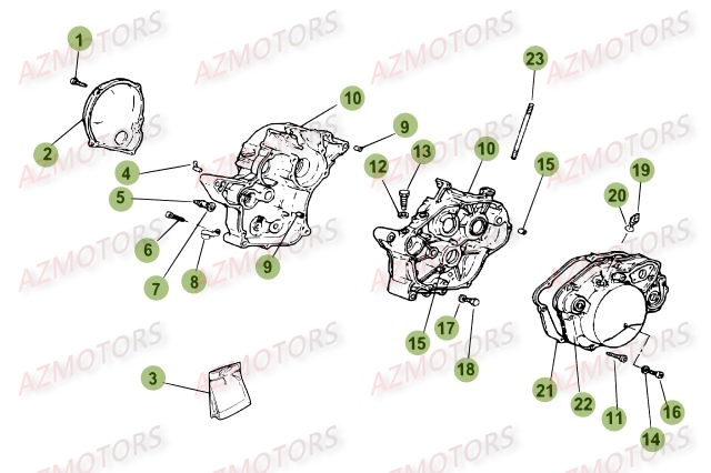 Carter AZMOTORS PiÃ¨ces Beta RR 50 SPORT - 2017