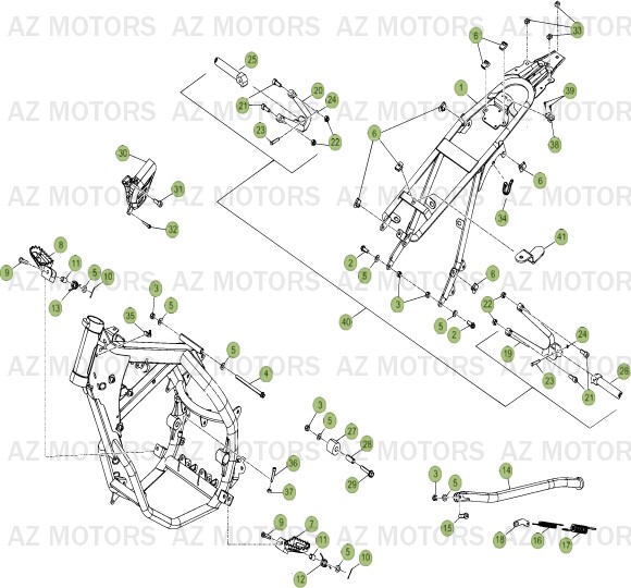 Accessoires Du Chassis AZMOTORS PiÃ¨ces Beta RR 50 STANDARD - 2013-2012