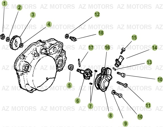Installation De Refroidissement AZMOTORS PiÃ¨ces Beta RR 50 STANDARD - 2013-2012
