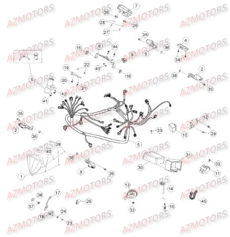 Installation Electrique Du No Serie 201252 A 299999 AZMOTORS PiÃ¨ces Beta RR 50 STANDARD - 2013-2012