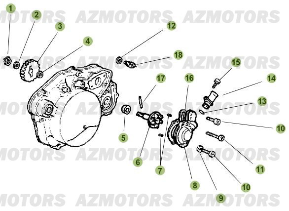 Installation De Refroidissement AZMOTORS PiÃ¨ces Beta RR 50 STANDARD - 2010-2011