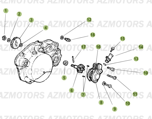 Allumage AZMOTORS PiÃ¨ces Beta RR 50 MOTARD - 2007