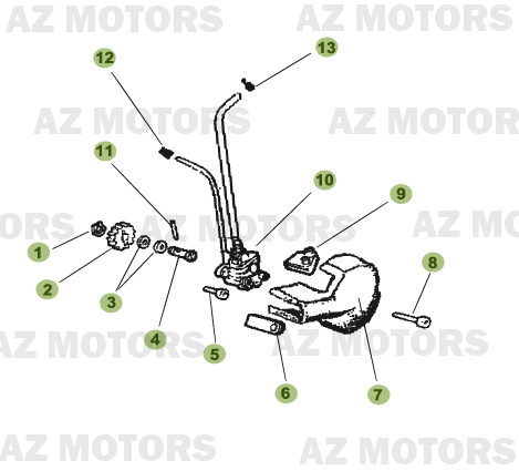 Circuit De Lubrification AZMOTORS PiÃ¨ces Beta RR 50 MOTARD - 2009