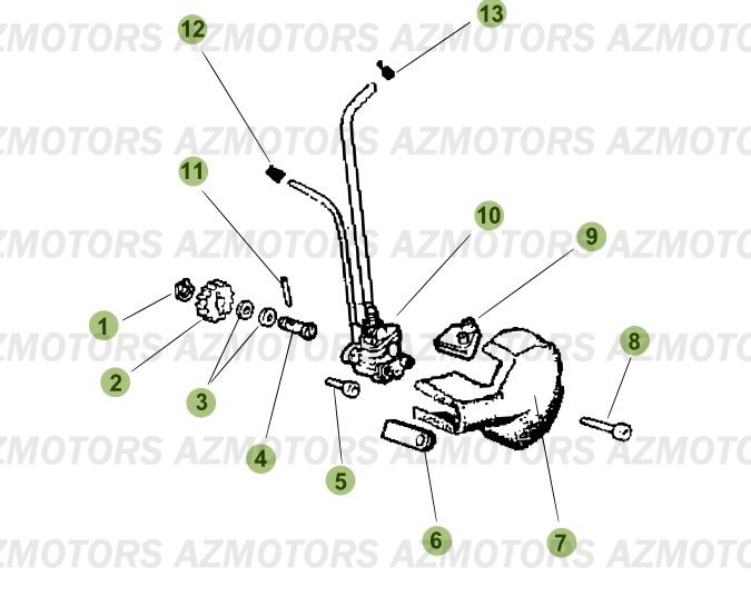 Circuit De Lubrification AZMOTORS PiÃ¨ces Beta RR 50 MOTARD - 2006-2005