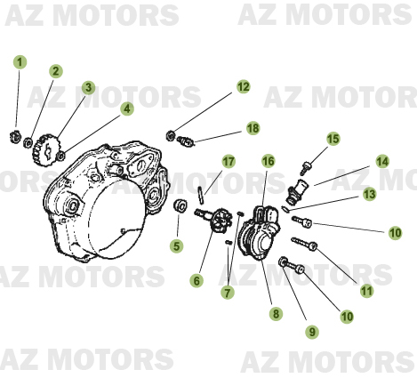 Installation De Refroidissement 2 AZMOTORS PiÃ¨ces Beta RR 50 MOTARD - 2011-2010