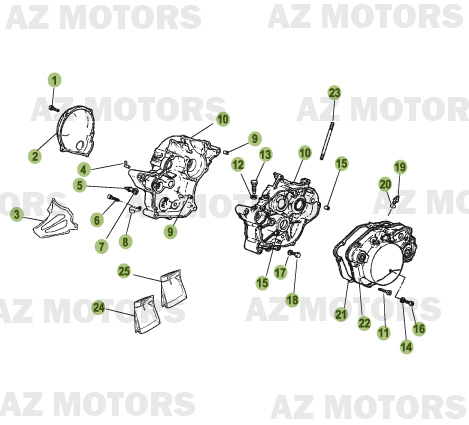 Carter AZMOTORS PiÃ¨ces Beta 50 Motard STANDARD - 2009