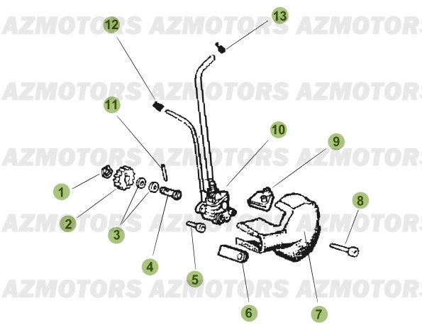 Circuit De Lubrification AZMOTORS PiÃ¨ces Beta 50 Motard STANDARD - 2011-2010