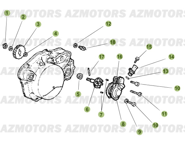 Installation De Refroidissement AZMOTORS PiÃ¨ces Beta 50 Motard TRACK - 2013-2012