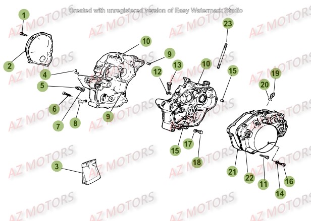 Carter AZMOTORS PiÃ¨ces Beta 50 Motard TRACK - 2016