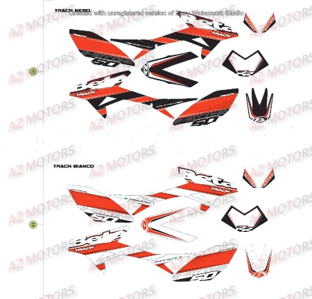 Decorations AZMOTORS PiÃ¨ces Beta 50 Motard TRACK - 2016