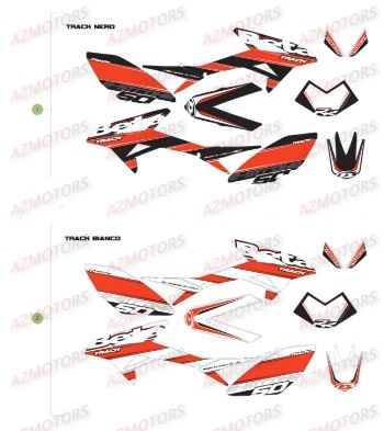 Decors AZMOTORS PiÃ¨ces Beta 50 Motard TRACK - 2017