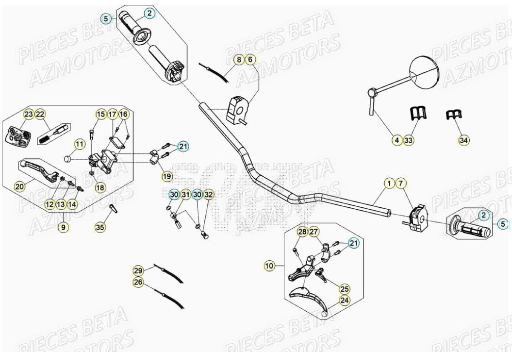 GUIDON RR - BETA pour GUIDON de 50 RR RACING 21 GUIDON RR - BETA pour GUIDON de 50 RR RACING 21