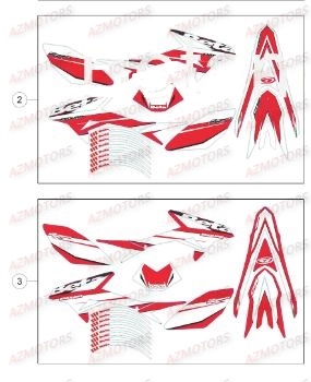 Decors AZMOTORS PiÃ¨ces Beta RR 50 STANDARD - 2018