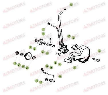 Circuit De Lubrification AZMOTORS PiÃ¨ces Beta RR 50 MOTARD SPORT - 2015