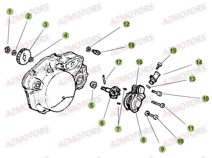 Installation De Refroidissement AZMOTORS PiÃ¨ces Beta RR 50 MOTARD SPORT - 2016