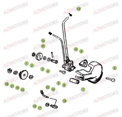 Pompe A Huile AZMOTORS PiÃ¨ces Beta RR 50 MOTARD SPORT - 2017