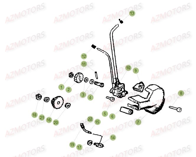 Circuit De Lubrification AZMOTORS PiÃ¨ces Beta 50 Motard STANDARD - 2016