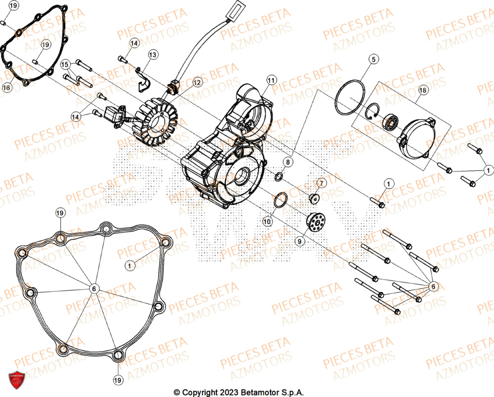 Allumage AZMOTORS PiÃ¨ces ALP 4.0 350 4T - 2025
