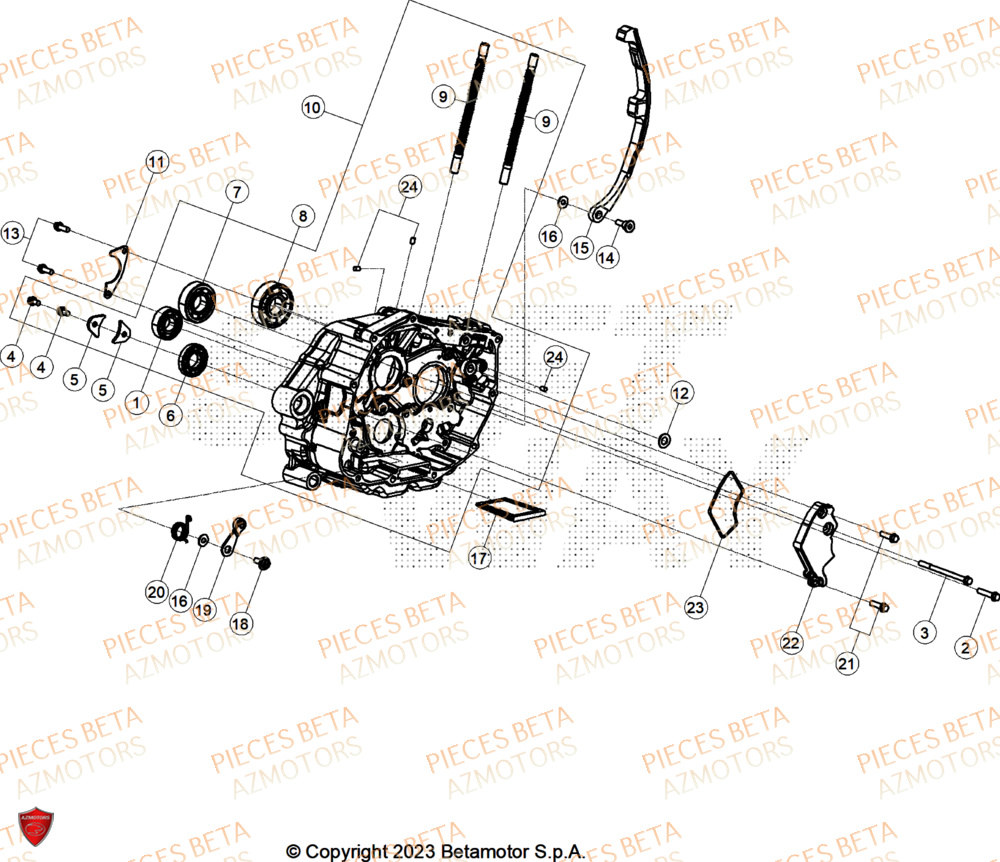 Carter Embrayage AZMOTORS PiÃ¨ces ALP 4.0 350 4T - 2025