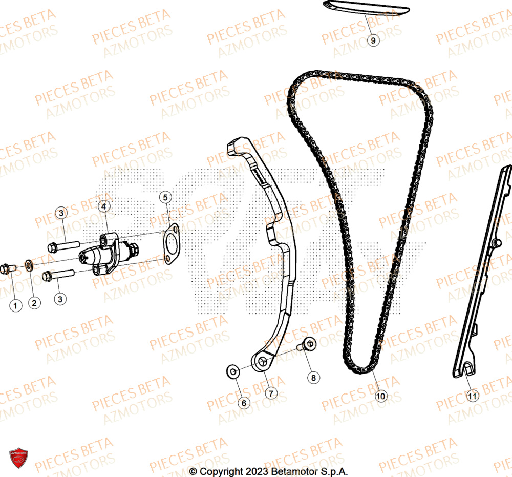 Distribution AZMOTORS PiÃ¨ces ALP 4.0 350 4T - 2025