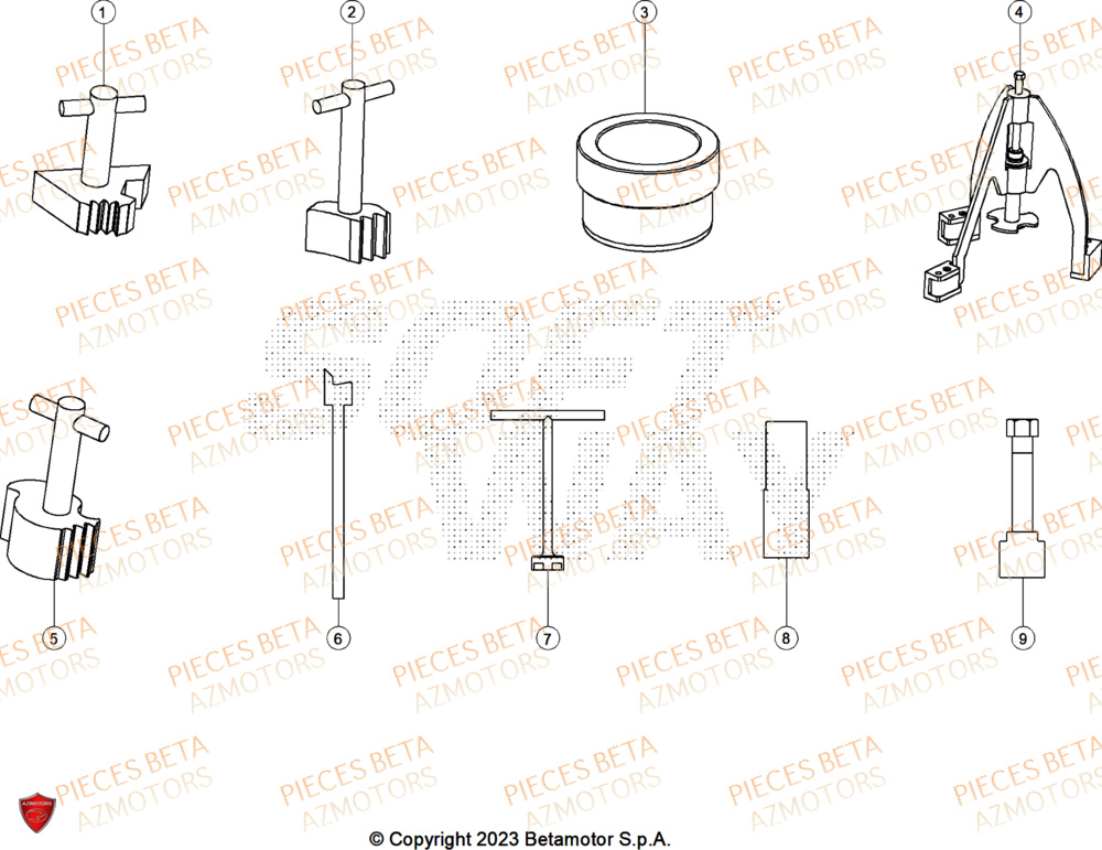 Outils AZMOTORS PiÃ¨ces ALP 4.0 350 4T - 2025