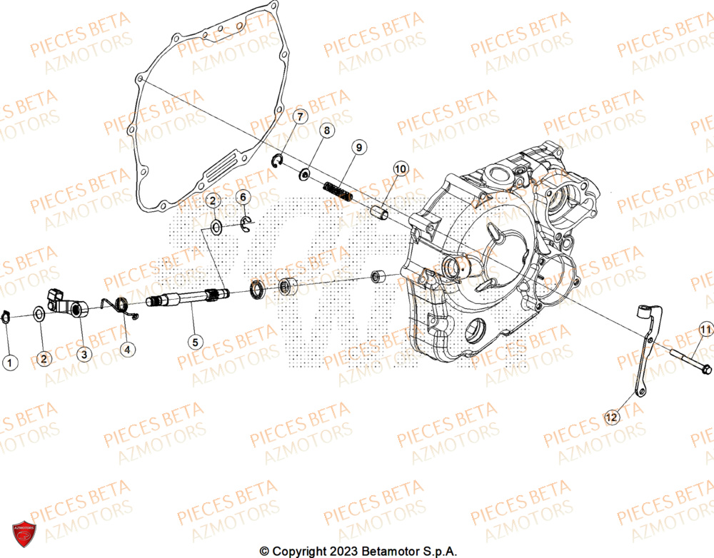 Transmission Embrayage AZMOTORS PiÃ¨ces ALP 4.0 350 4T - 2025