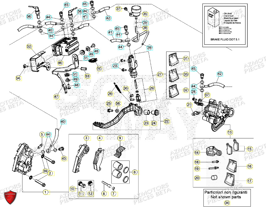 Freins AZMOTORS PiÃ¨ces ALP 4.0 350 4T - 2024