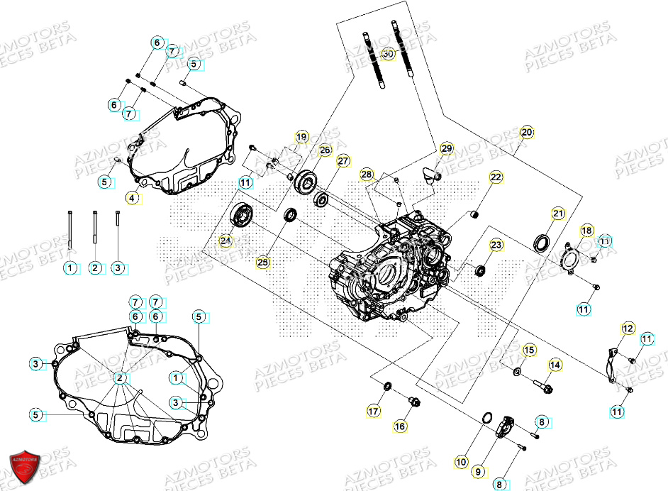 Demi Carter Allumage AZMOTORS PiÃ¨ces ALP X 350 4T 2024
