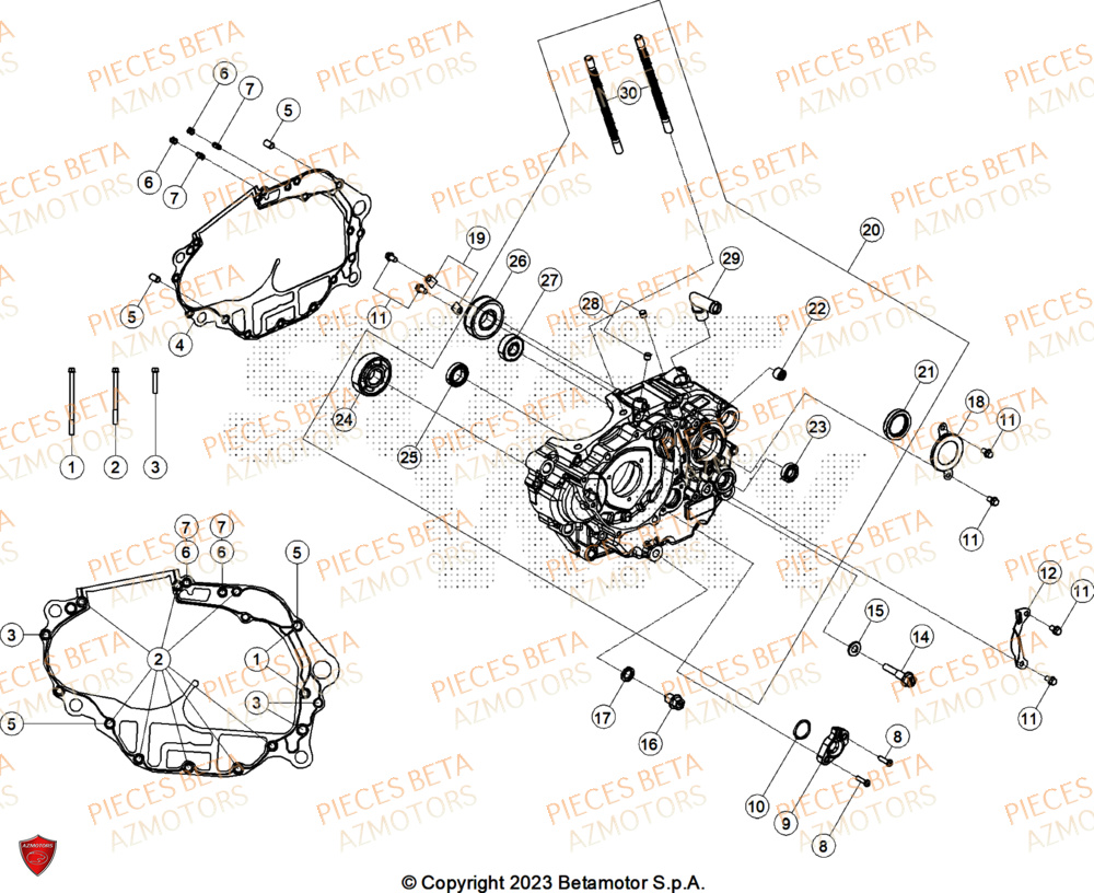 Demi Carter Allumage AZMOTORS PiÃ¨ces ALP X 350 4T 2025
