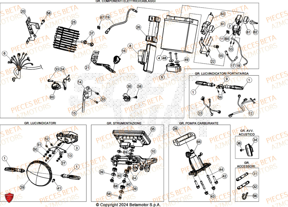 Equipement Electrique AZMOTORS PiÃ¨ces ALP X 350 4T 2025
