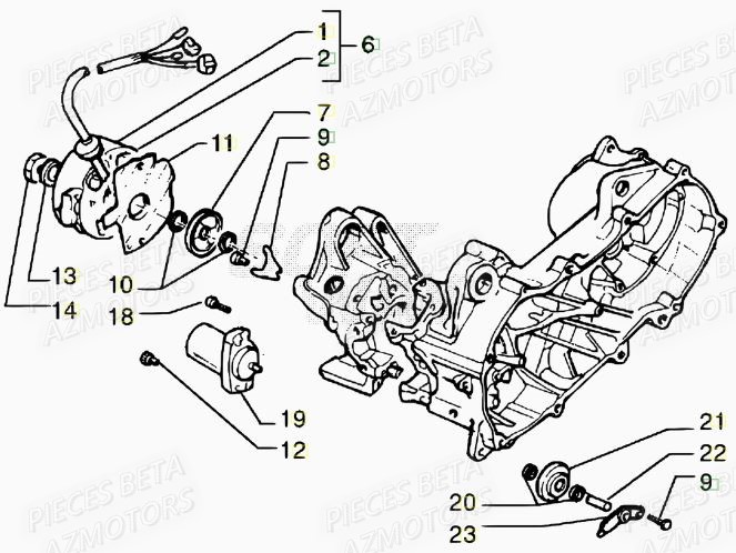 Allumage AZMOTORS PiÃ¨ces Scooter 50 ARK AIR 2013
