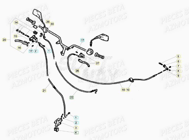 Freins AZMOTORS PiÃ¨ces Scooter 50 ARK AIR 2013