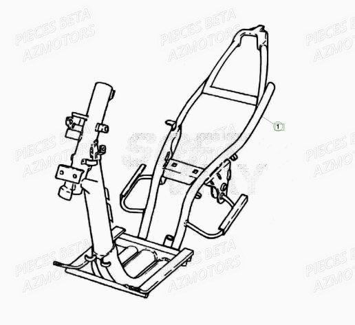Chassis AZMOTORS PiÃ¨ces Scooter 50 ARK LC 2013