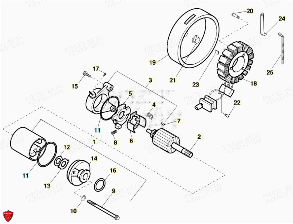 Allumage AZMOTORS PiÃ¨ces Alp 200cc [2007]