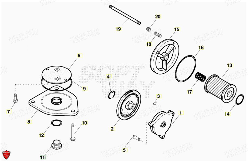 Pompe A Huile AZMOTORS PiÃ¨ces Alp 200cc [2007]