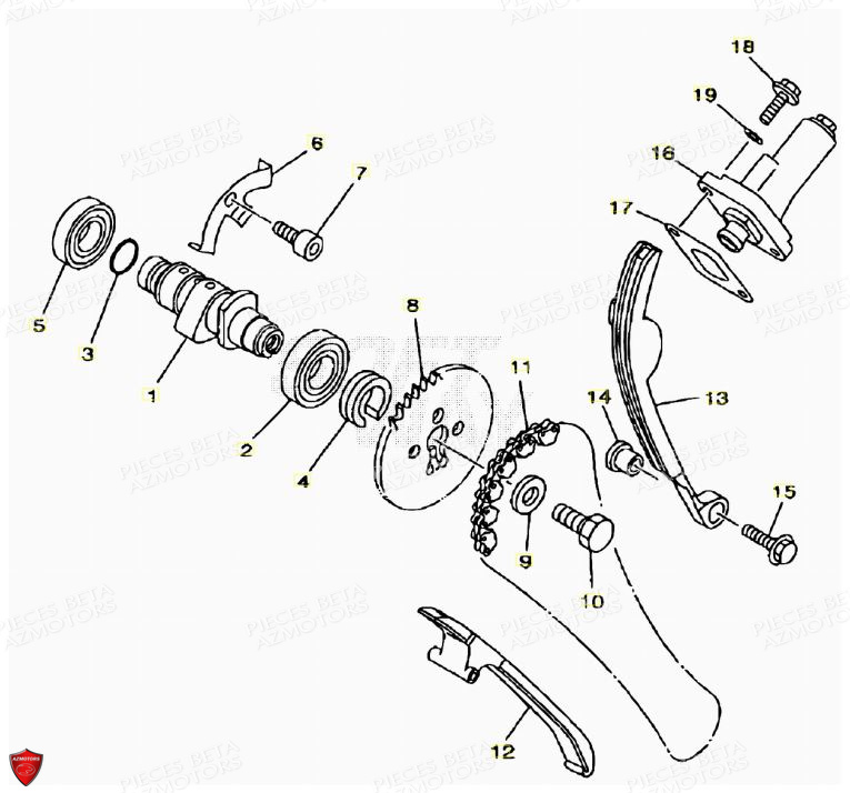 Distribution AZMOTORS PiÃ¨ces ALP 125 [2008-2011]