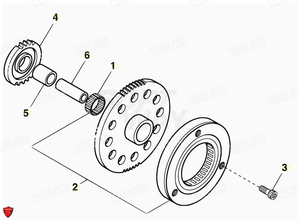 Roue Libre AZMOTORS PiÃ¨ces ALP 200 [2014-2015]