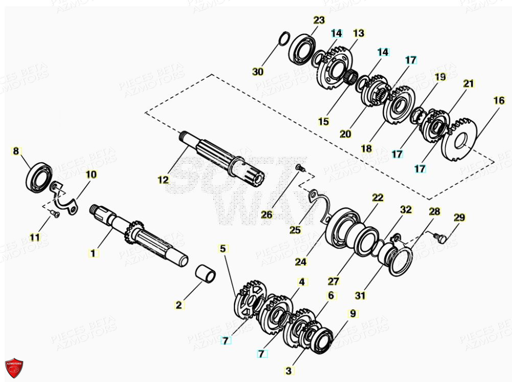 Transmission AZMOTORS PiÃ¨ces ALP 200 [2014-2015]
