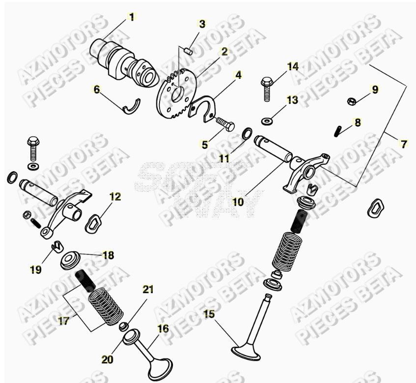 Arbre A Came AZMOTORS PiÃ¨ces ALP 200 [2016-2017]