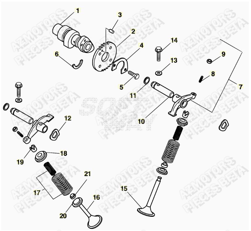 Arbre A Came AZMOTORS PiÃ¨ces ALP 200 [2018]