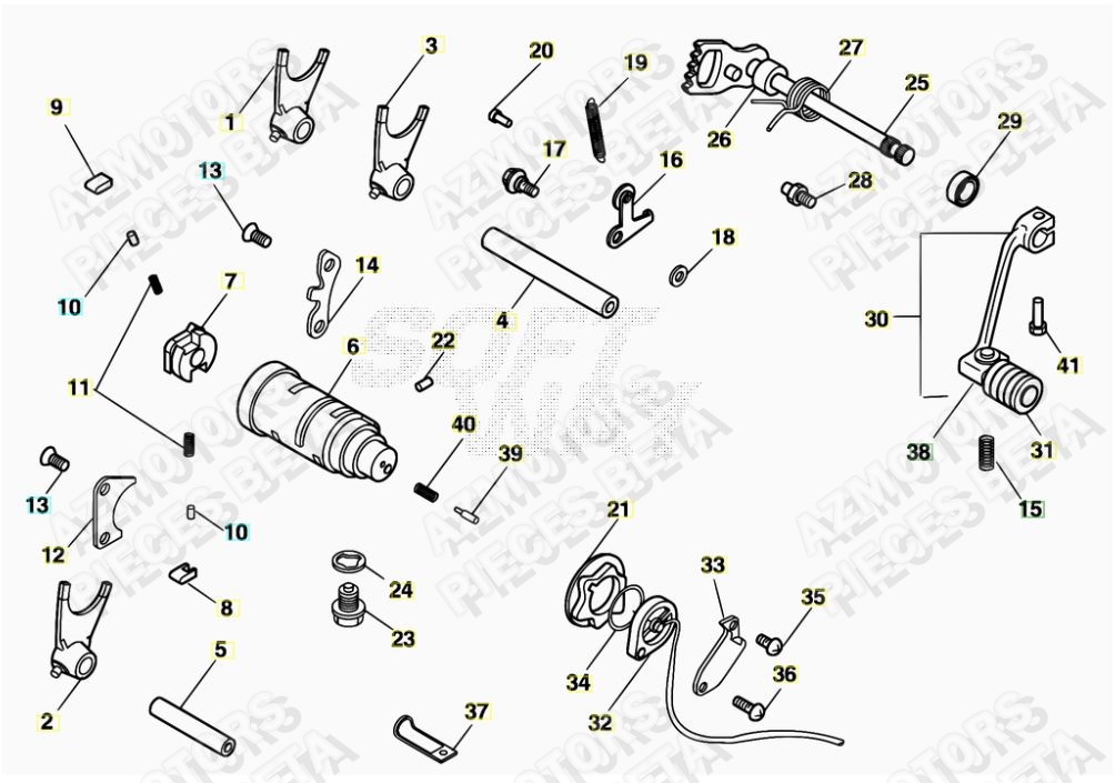 Selecteur De Vitesses AZMOTORS PiÃ¨ces ALP 200 [2018]
