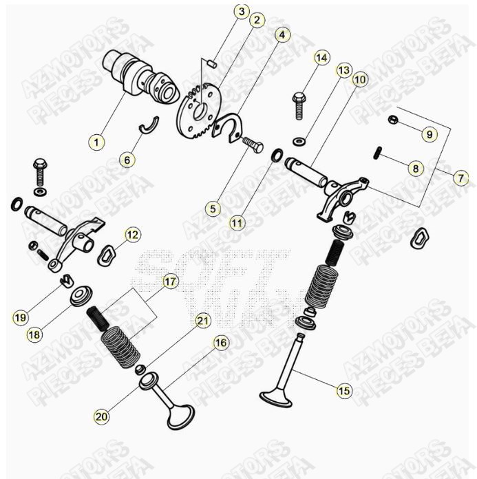 Arbre A Came AZMOTORS PiÃ¨ces ALP 200 [2020]