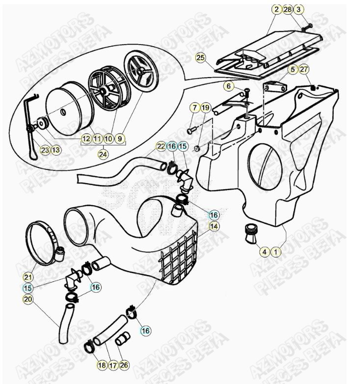 Filtre A Air AZMOTORS PiÃ¨ces ALP 200 [2020]