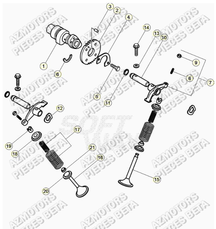 Arbre A Came AZMOTORS PiÃ¨ces ALP 200 [2021]