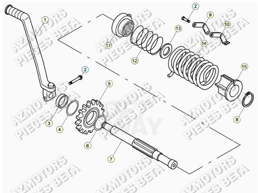 Kick Starter AZMOTORS PiÃ¨ces ALP 200 [2021]