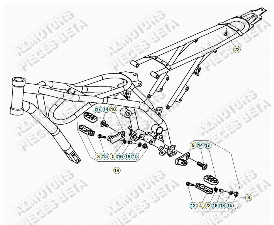Accessoires Du Chassis AZMOTORS PiÃ¨ces ALP 200 [2022-2023]