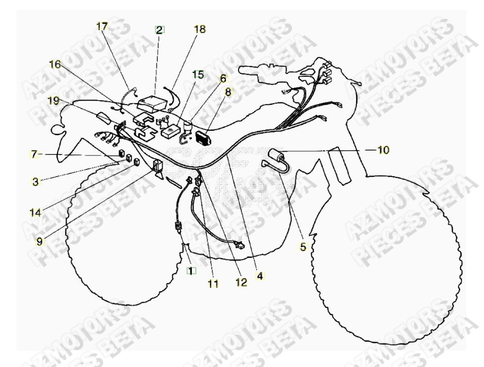 Equipement Electrique AZMOTORS PiÃ¨ces ALP 4.0 350cc [2007-2013]
