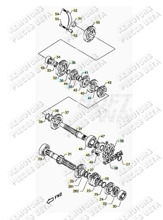 Transmission AZMOTORS PiÃ¨ces ALP 4.0 350cc [2014-2015]