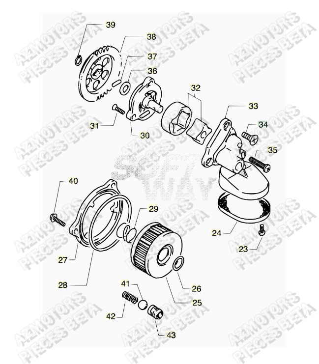Pompe A Huile AZMOTORS PiÃ¨ces ALP 4.0 350cc [2016-2017]